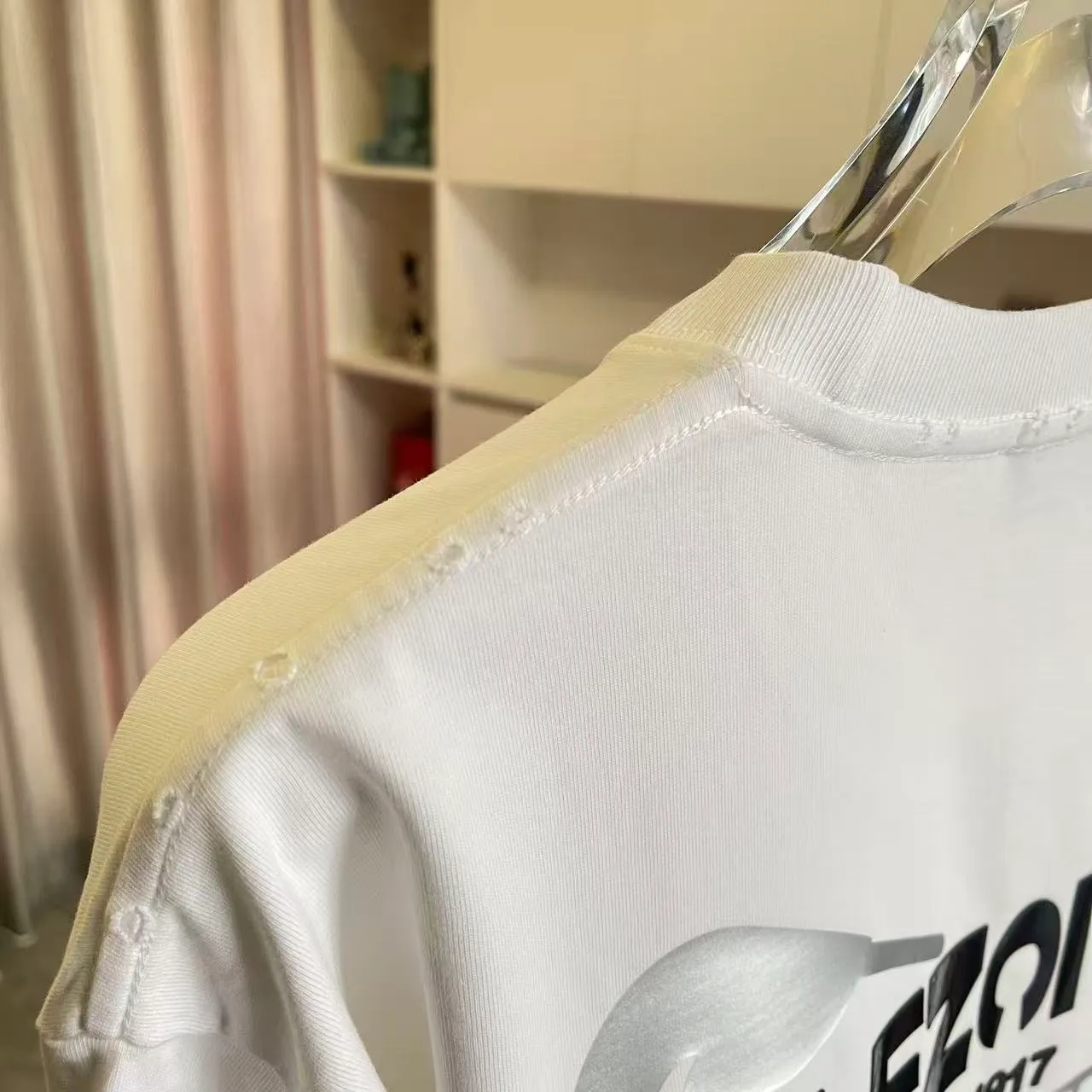 BALENCI*GA 2026 New Arrival logo 320g T Same Style Size：S M L XL XXL ：Black White Gray